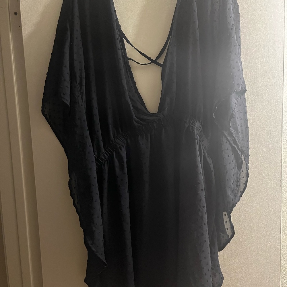 Black bathing suit cover up, Can use as too alone as well